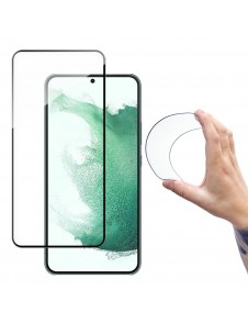 Wozinsky Full Cover Flexi Nano Glasfilm Härdat glas med ram för Samsung Galaxy S22 - Genomskinlig