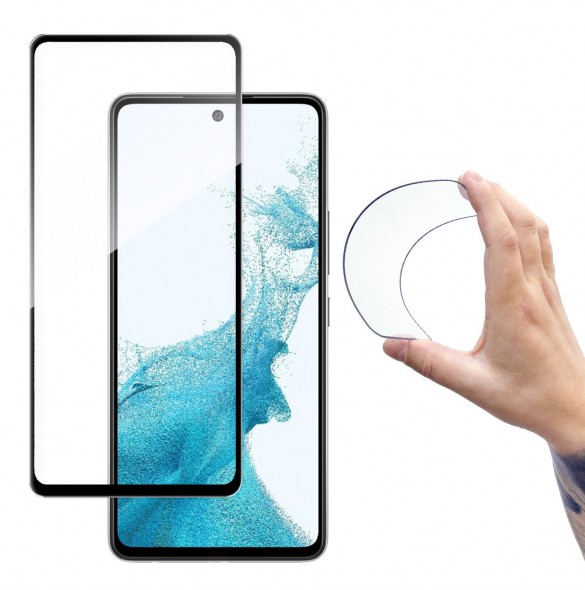 Wozinsky Full Cover Flexi Nano Glass Film Härdat glas med ram till Samsung Galaxy A53 5G - Genomskinlig