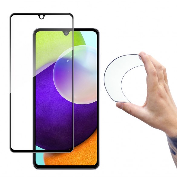 Wozinsky Full Cover Flexi Nano Glasfilm Härdat glas med ram för Samsung Galaxy A33 5G - Genomskinlig
