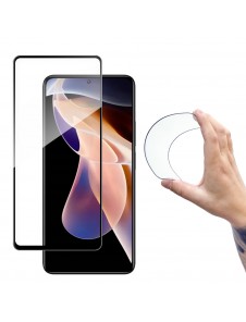 Wozinsky Full Cover Flexi Nano Glass Film Härdat glas med en ram för Xiaomi Redmi Note 11 Pro Plus / 11 Pro - Genomskinlig