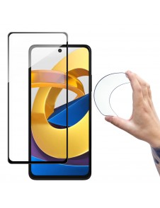 Wozinsky Full Cover Flexi Nano Glass Film Härdat glas med ram för Xiaomi Poco M4 Pro 5G - Genomskinlig