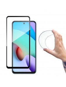 Wozinsky Full Cover Flexi Nano Glass Film Härdat glas med ram för Xiaomi Redmi 10 - Svart