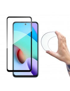 Wozinsky Full Cover Flexi Nano Glass Film Härdat glas med ram för Xiaomi Redmi 10 - Svart