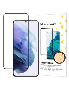 Wozinsky super hållbart hellim härdat glas helskärm med ram Fodral Friendly Samsung Galaxy S22 Plus - Svart