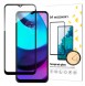 Wozinsky super hållbart hellim härdat glas helskärm med ram Fodral Friendly Motorola Moto E20 - Svart
