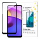 Wozinsky super hållbart hellim härdat glas helskärm med ram Fodral Friendly Motorola Moto E40 - Svart