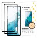 Wozinsky Set 2x Super Durable Hellim härdat glas helskärm med ramfodral vänlig Samsung Galaxy A53 5G - Svart