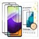 Wozinsky Set 2x Super Durable Hellim härdat glas helskärm med ramfodral vänlig Samsung Galaxy A33 5G - Svart