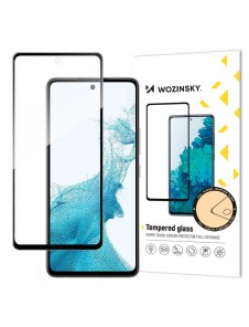 Wozinsky supertuff hellim härdat glas helskärm med ramfodral vänlig Samsung Galaxy A53 5G - Svart