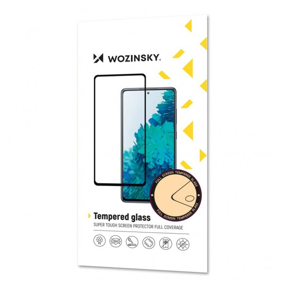 Wozinsky supertuff hellim härdat glas helskärm med ramfodral vänlig Oppo Reno6 4G - Svart
