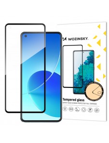 Wozinsky supertuff hellim härdat glas helskärm med ramfodral vänlig Oppo Reno6 4G - Svart