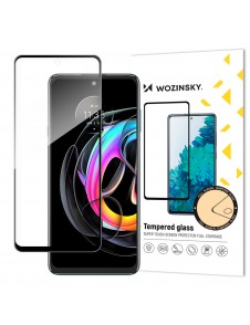 Wozinsky supertuff hellim härdat glas helskärm med ramfodral vänlig Motorola Moto Edge 20 Lite - Svart