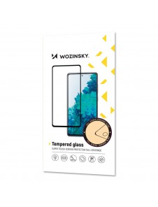 Wozinsky supertuff hellim härdat glas helskärm med ramfodral vänlig Motorola Moto Edge 20 - Svart