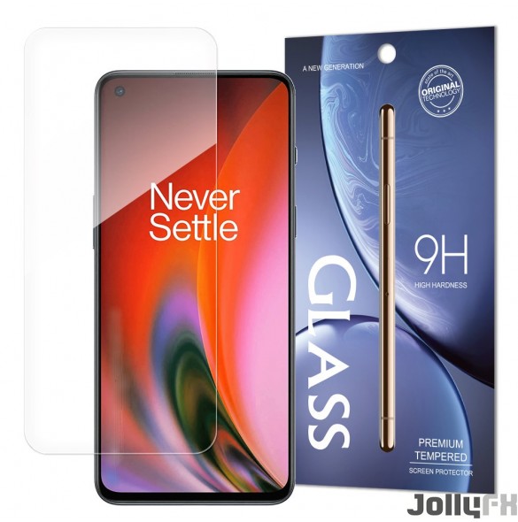 JollyFX Tempered Glass 9H skärmskydd för OnePlus Nord 2 5G (förpackning - kuvert)