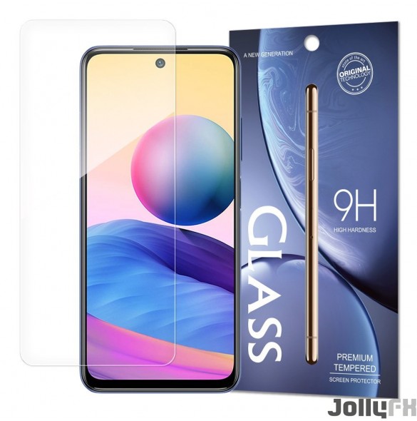 JollyFX Tempered Glass 9H skärmskydd för Xiaomi Redmi Note 10 5G / Poco M3 Pro (förpackning – kuvert)