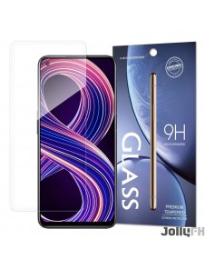 JollyFX Tempered Glass 9H skärmskydd för Realme 8 5G / V13 5G (förpackning – kuvert)