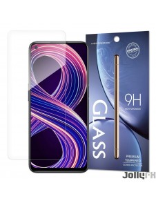 JollyFX Tempered Glass 9H skärmskydd för Realme 8 5G / V13 5G (förpackning – kuvert)
