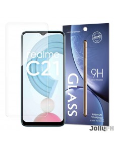 JollyFX Tempered Glass 9H skärmskydd för Realme C21 (förpackning – kuvert)