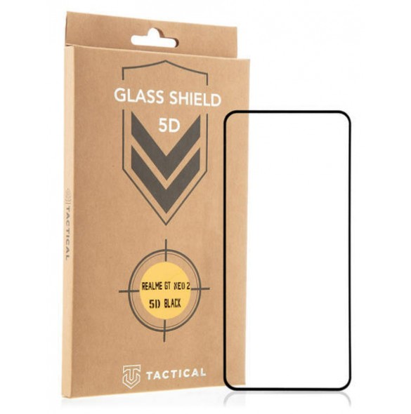 Tactical Glass Shield 5D för Realme GT Neo 2 - Svart