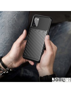 Svart och väldigt stilrent skal till Samsung Galaxy A03s.