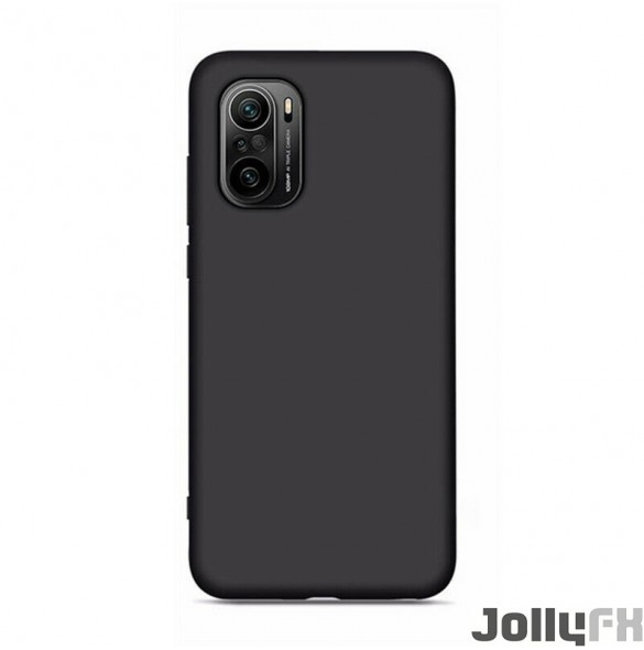 JollyFX Silikonfodral Mjukt flexibelt gummiskydd för Xiaomi Redmi K40 Pro Plus / K40 Pro / K40 / Poco F3 / Mi 11i - Svart