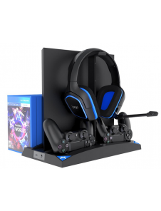 - station designad för Playstation 5 och Playstation 4 (Slim)
- stå med aktiv och kraftfull kylning