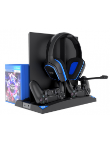 - station designad för Playstation 5 och Playstation 4 (Slim)
- stå med aktiv och kraftfull kylning
