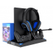 - station designad för Playstation 5 och Playstation 4 (Slim)
- stå med aktiv och kraftfull kylning