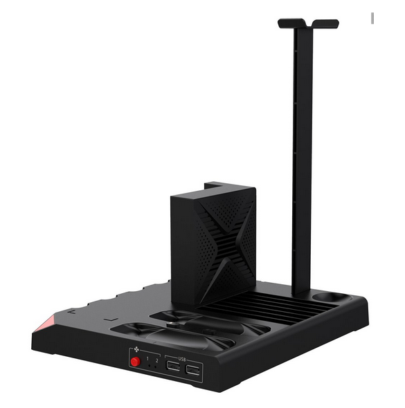 - står för Nintendo Switch
- Kraftfulla två fläktar för att kyla konsolen