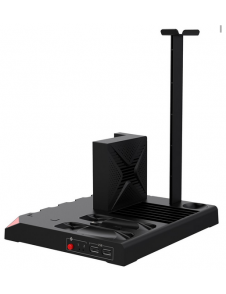 - står för Nintendo Switch
- Kraftfulla två fläktar för att kyla konsolen