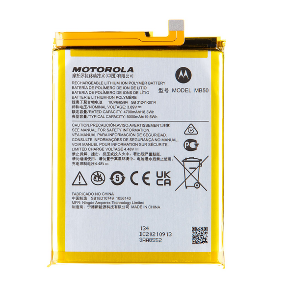 Motorola Batteri 5000mAh Li-Ion (Service Pack) MB50