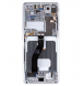 LCD-skärm + Touch Unit + Front skal Samsung Galaxy S21 Ultra - fantomsilver (Service Pack)