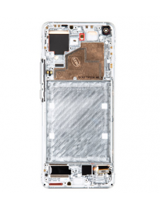 LCD-skärm + pekenhet + främre skal till Xiaomi Mi 11 - Silver (Service Pack)