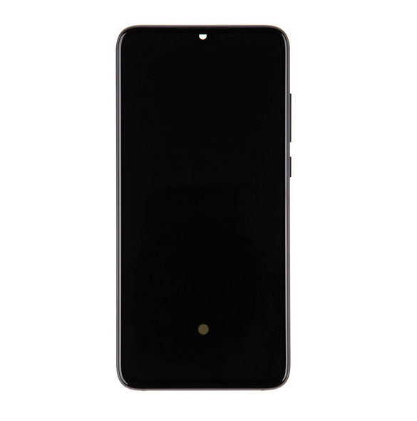LCD-skärm + pekenhet + främre skal till Xiaomi Mi 9 Lite - Lack (Service Pack)