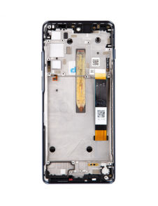 Motorola Moto G200 LCD-skärm + Touch Unit + Front Cover - Mirage (Service Pack)