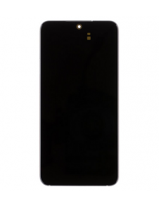 LCD-skärm + Touch Unit + Front Cover Samsung Galaxy S22 - Fantomvit (Service Pack)