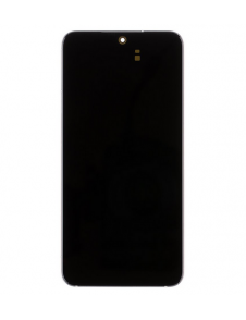 LCD-skärm + Touch Unit + Front Cover Samsung Galaxy S22 - Fantomvit (Service Pack)