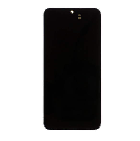 LCD-skärm + Touch Unit + Front Cover Samsung Galaxy S22 Plus - Fantomvit (Service Pack)