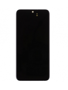 LCD-skärm + Touch Unit + Front Cover Samsung Galaxy S22 Plus - Fantomsvart (Service Pack)