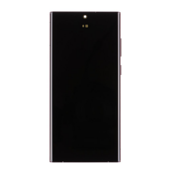 LCD-skärm Touch Unit Front Cover Samsung Galaxy S22 Ultra - Vinröd