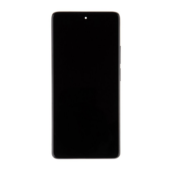 LCD-skärm + pekenhet + främre skal till Xiaomi 11T Pro - Svart (Service Pack)