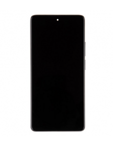 LCD-skärm + pekenhet + främre skal till Xiaomi 11T Pro - Svart (Service Pack)