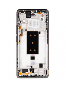 LCD-skärm + pekenhet + främre skal till Xiaomi 11T Pro - Svart (Service Pack)