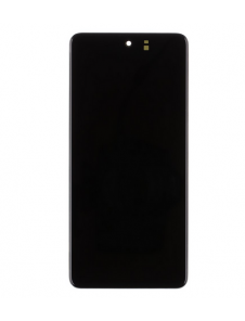 LCD-skärm + Touch Unit + Front Cover Samsung Galaxy M52 5G - Svart (Service Pack)