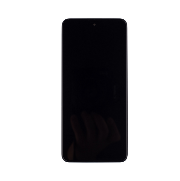 LCD-skärm + pekenhet + främre skal till Xiaomi Poco X3 GT - Svart (Service Pack)