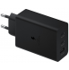 - total effekt 65 W
- 1 × USB-C (max. 65 W), 1 × USB-C (max. 25 W) och 1 × USB-A (max. 15 W) utgångar