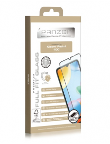 Panzer Xiaomi Redmi 10C Full-Fit - Svart