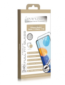 Panzer Xiaomi Redmi Note 11/Note 11S Full-fit glas - Svart