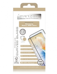 Panzer Samsung Galaxy S22 Ultra Curved Glass - Svart