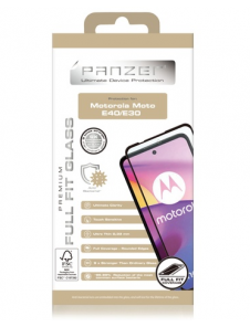 Panzer Motorola Moto E40/E30 Full Fit Glas - Svart